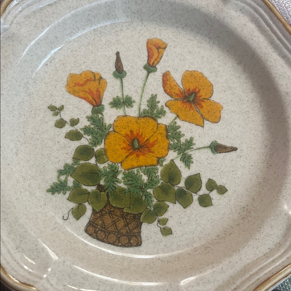 Vintage MIKASA Garden Club PETUNIAS 
5 available